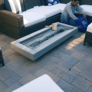 Custom Outdoor Fire Pit installation los angeles