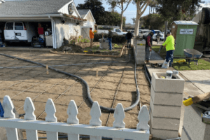Long Beach Backyard and Driveway Renovation