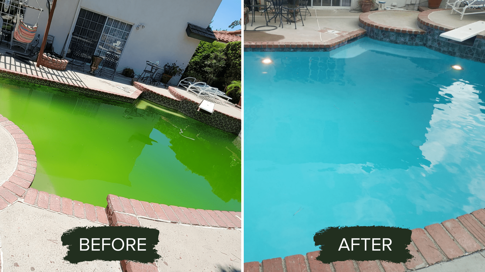BEFORE AND AFTER POOL REMODEL