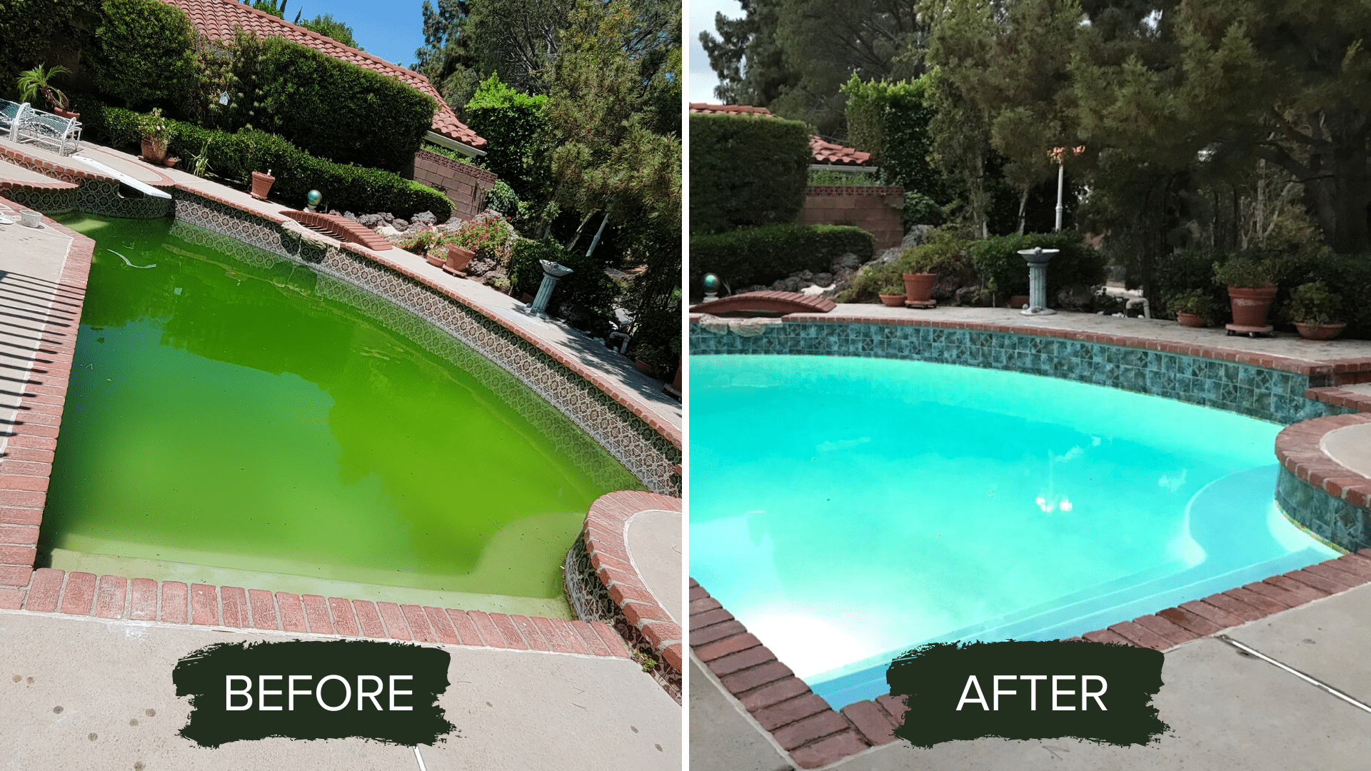 BEFORE AFTER POOL REMODEL