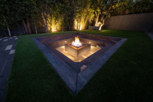 Fire Pits add beautiful ambiance to backyard landscaping in Southern California