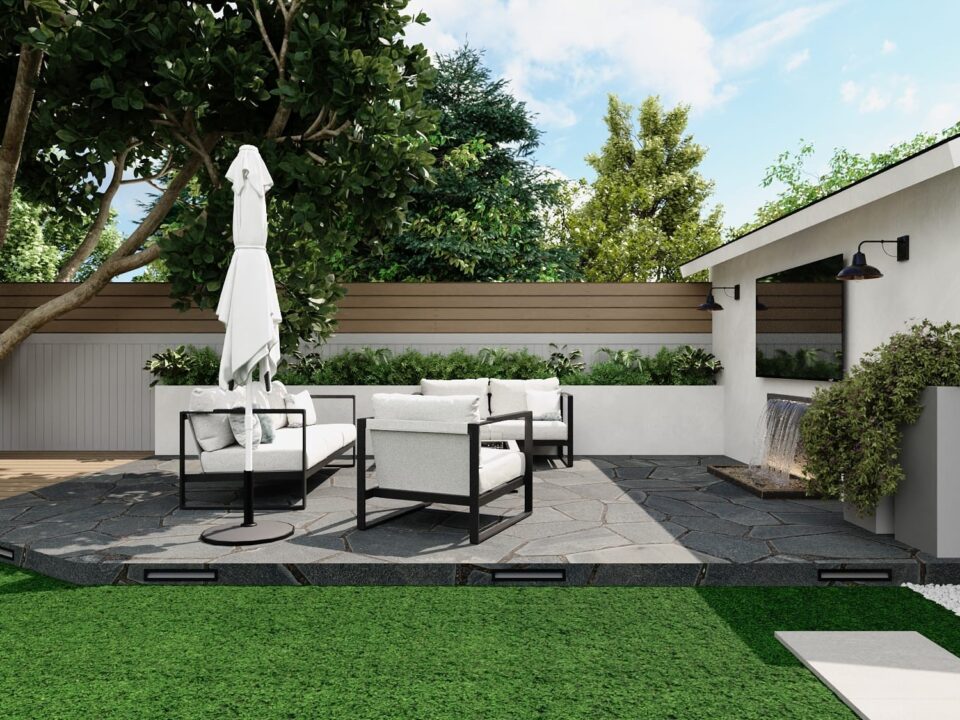 backyard remodeling a designated BBQ area for outdoor entertainment and dining
