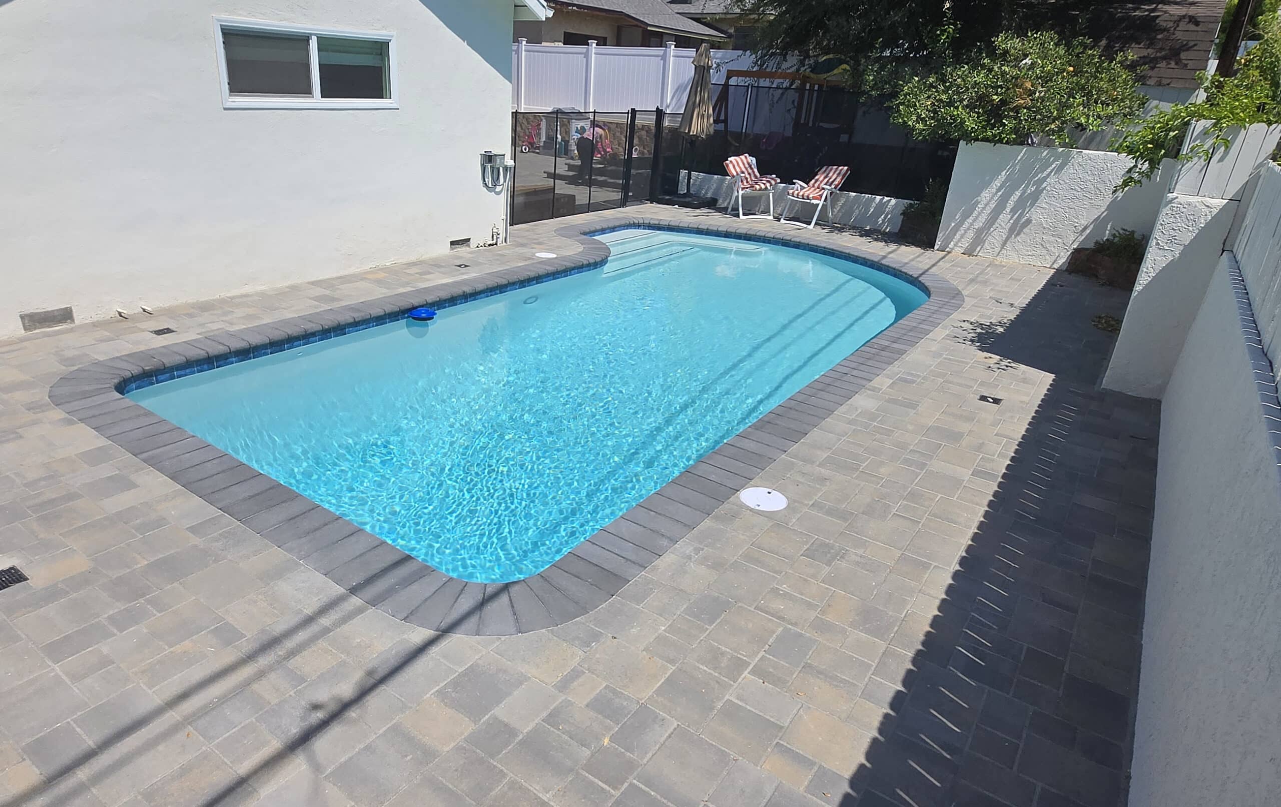 After Remodel Burbank Pool & Vinyl Fences