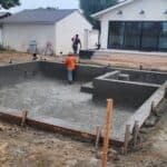 Trex Deck and Pool Installation Before and During in Culver City