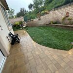 Backyard Remodel with Pavers, New Lawn, Raised Planter Wall & Lighting – Simi Valley, CA