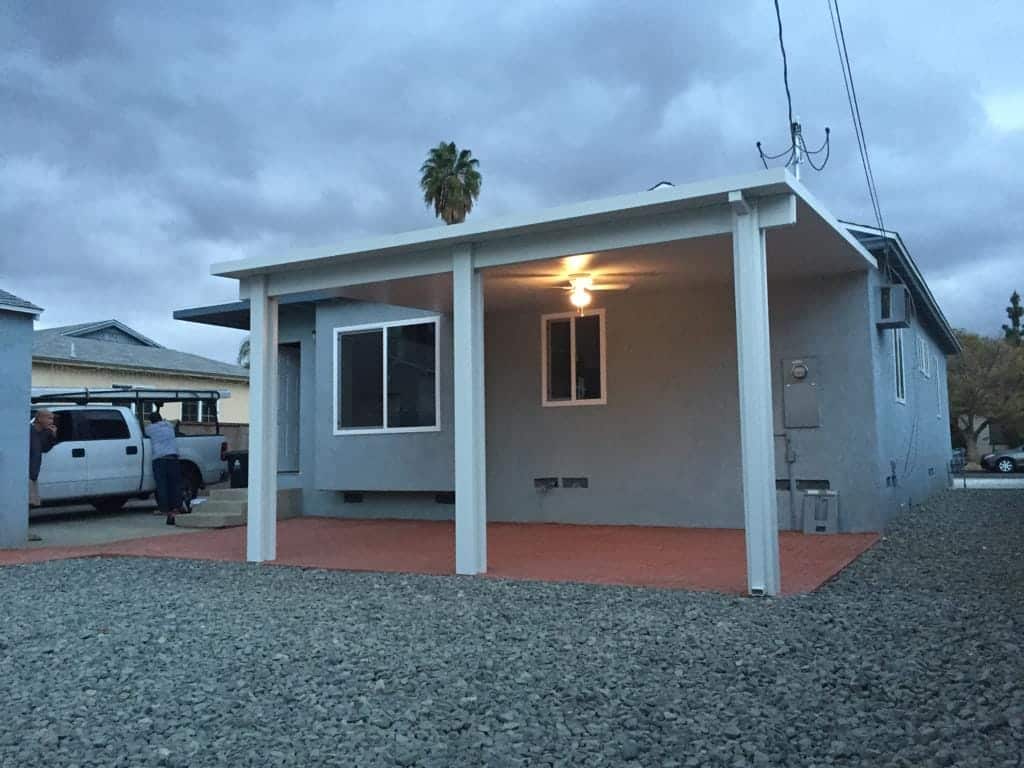 Patio installation