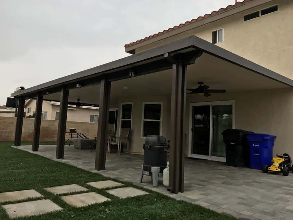 fall patio makeover with pavers and fire pit