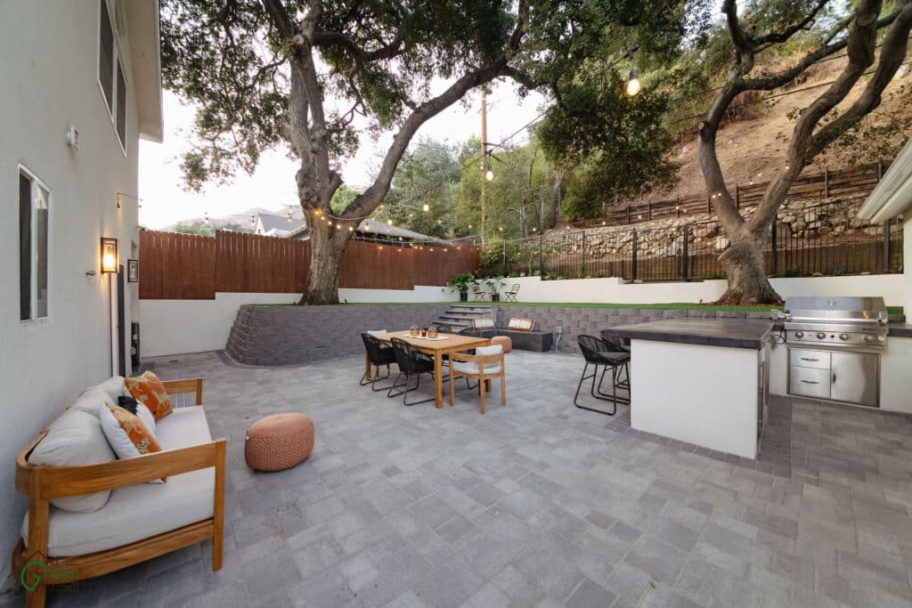 Backyard pavers Sierra Madre
