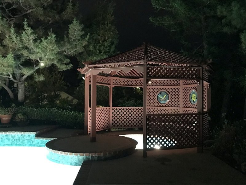 Backyard gazebo and pool remodel Northridge CA