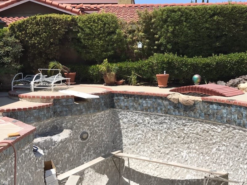 Pool plaster removal process Northridge California