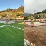 Backyard Remodeling Before and After in Hollywood Hills, CA | Artificial Turf Transformation