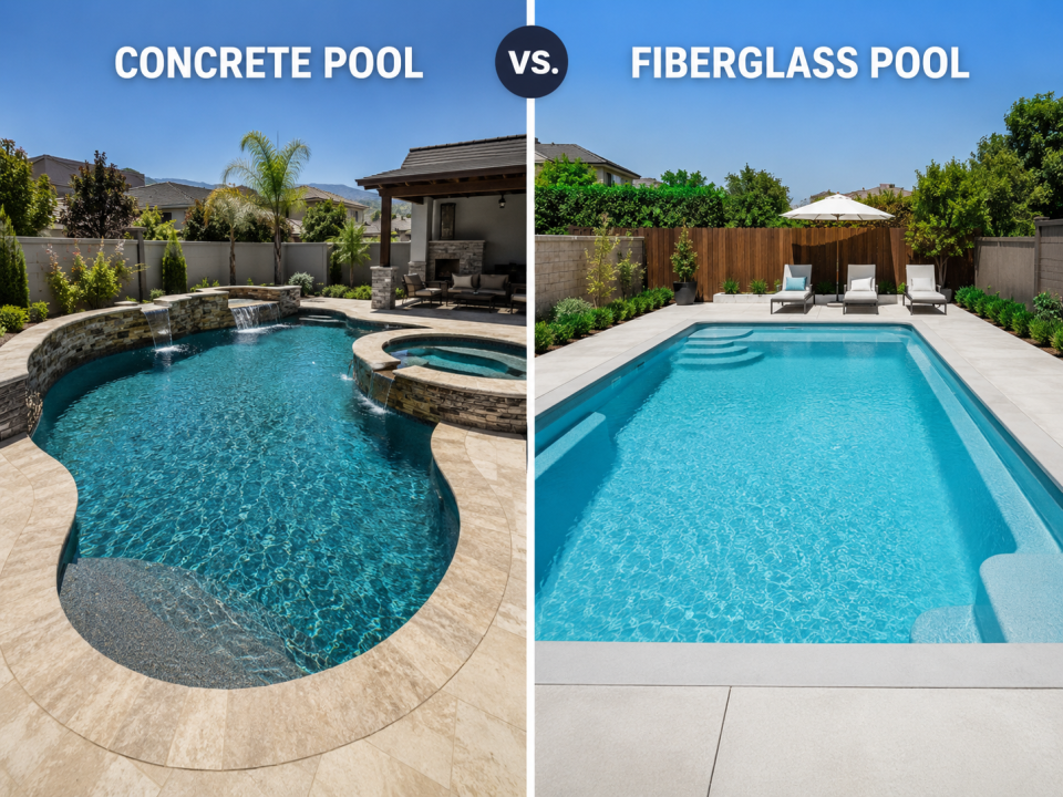 Concrete vs Fiberglass Pool