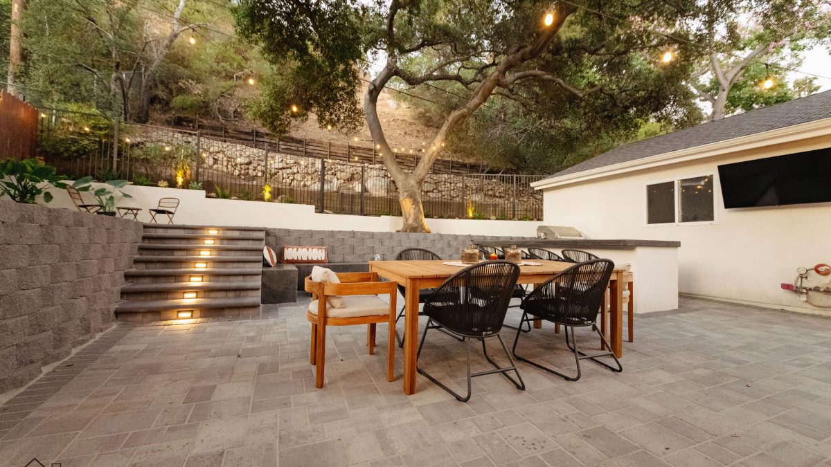 Green Advisor backyard remodeling process in Los Angeles from landscape design to construction