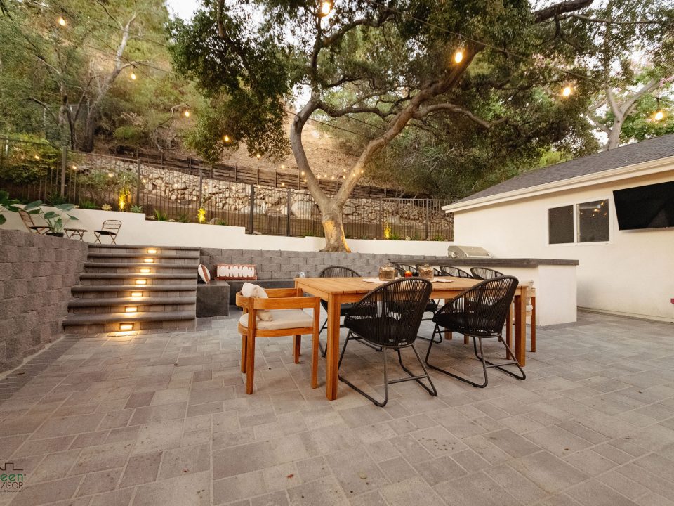 Green Advisor backyard remodeling process in Los Angeles from landscape design to construction